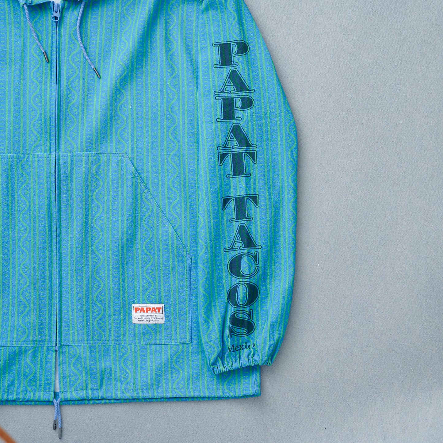 LINEN TOUCH COTTON PATTERN HOODIE
