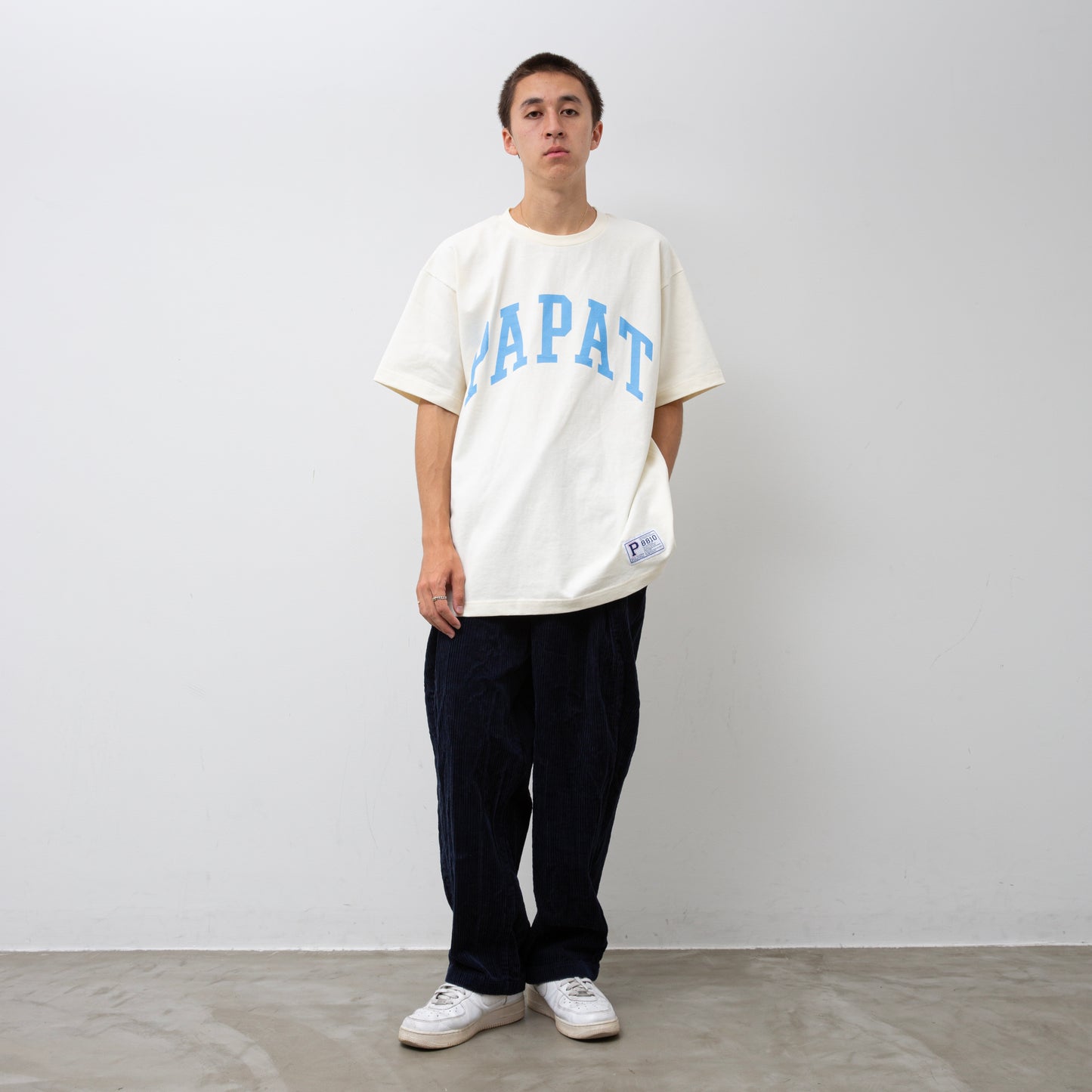 PAPAT LOGO S/S TEE - CREAM