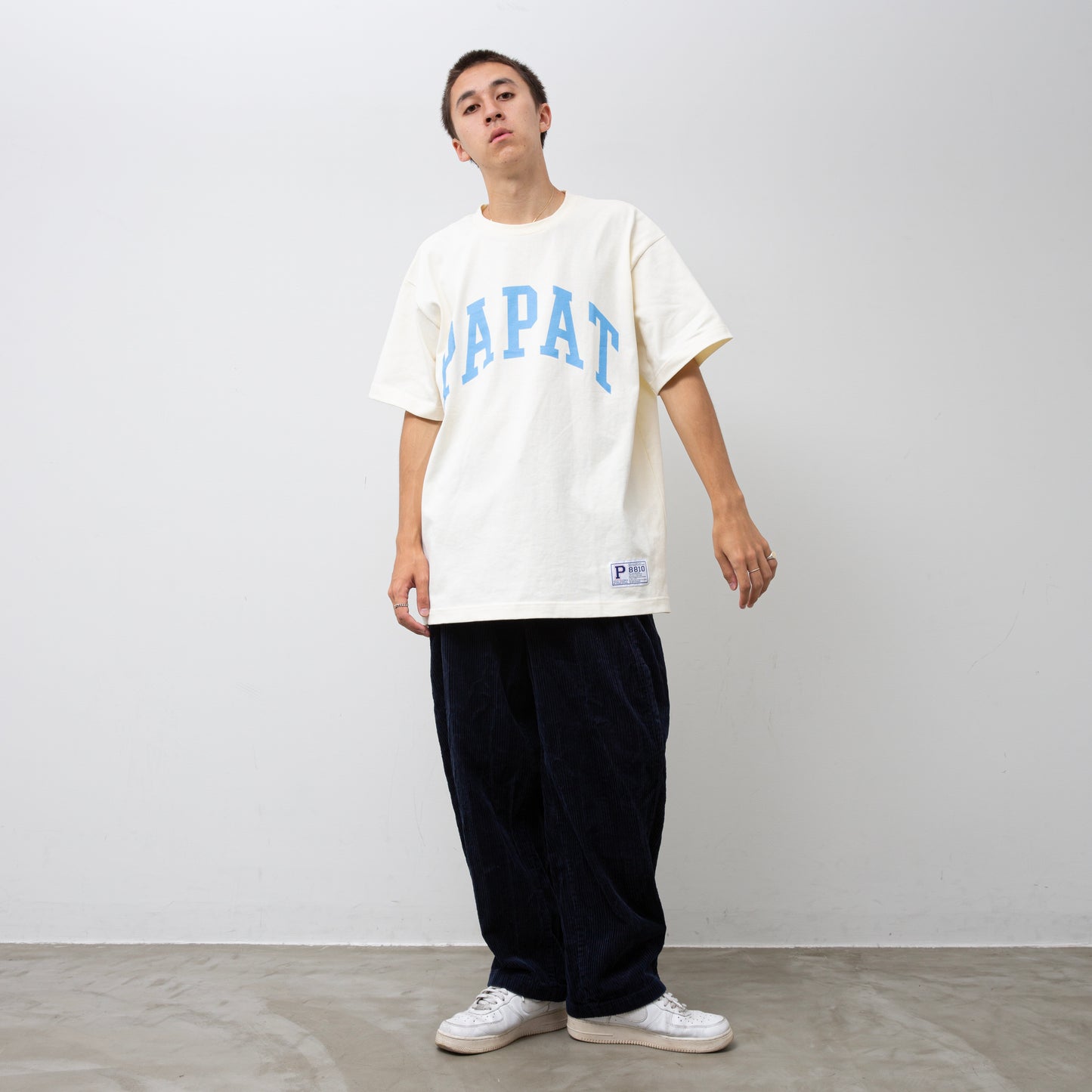 PAPAT LOGO S/S TEE - CREAM