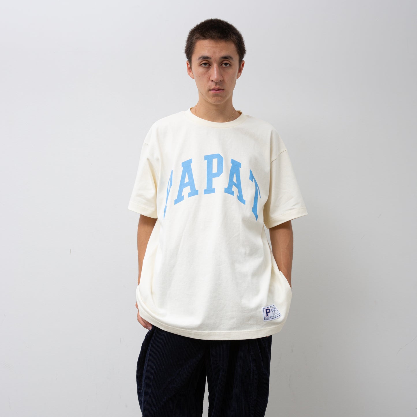 PAPAT LOGO S/S TEE - CREAM