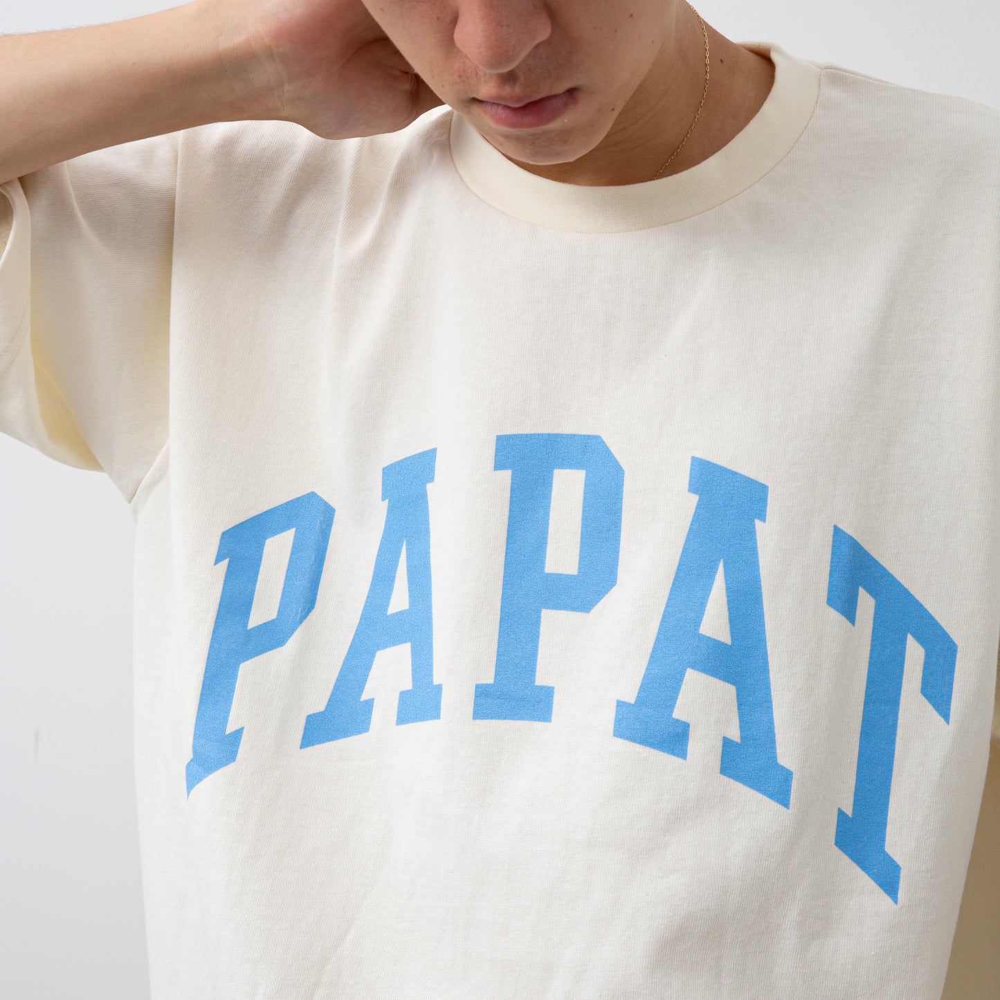 PAPAT LOGO S/S TEE - CREAM