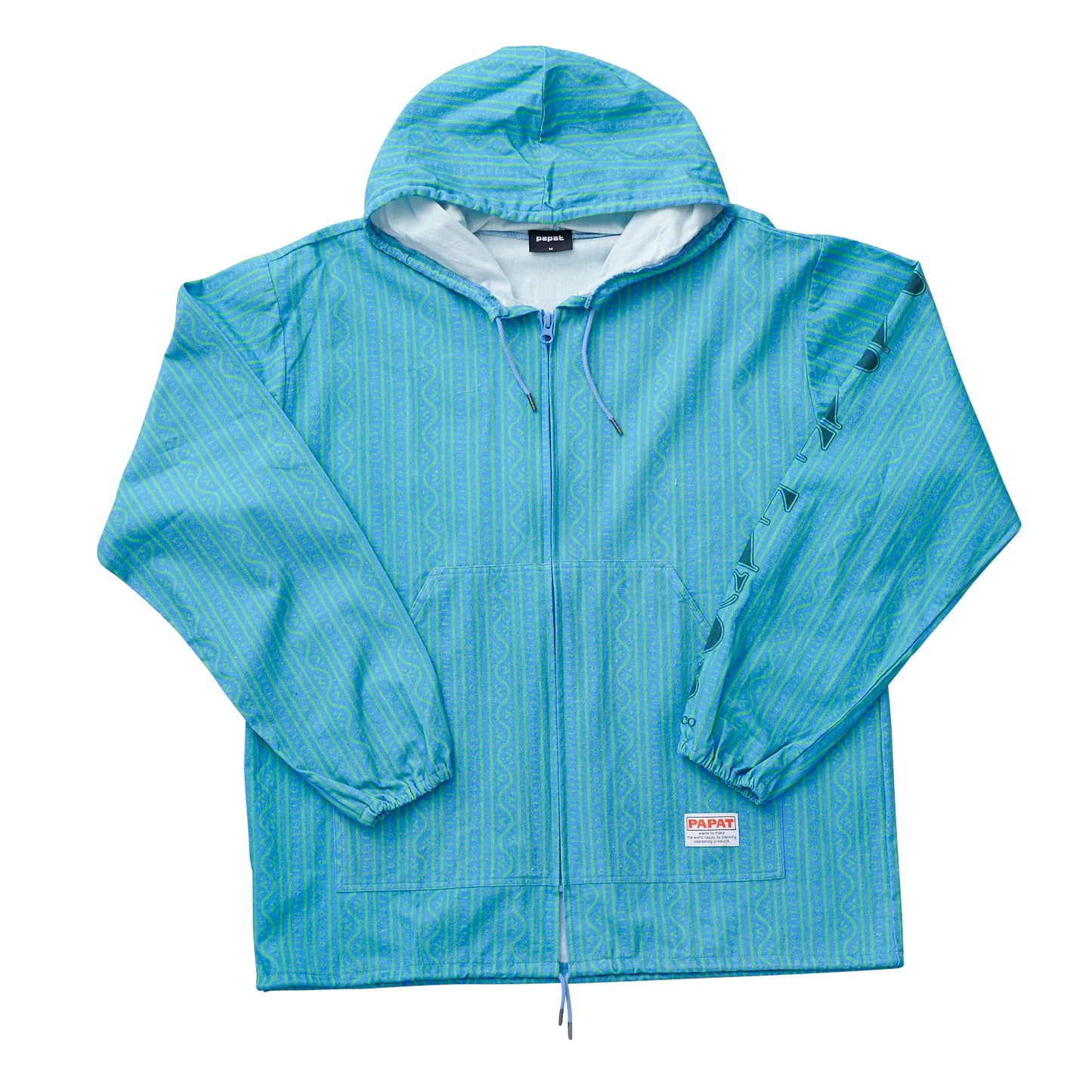 LINEN TOUCH COTTON PATTERN HOODIE