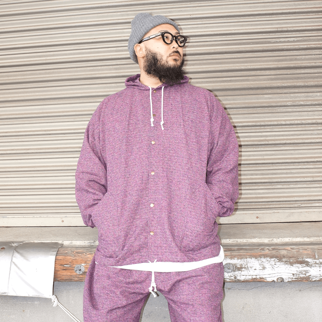 MELANGE COTTON JACKET
