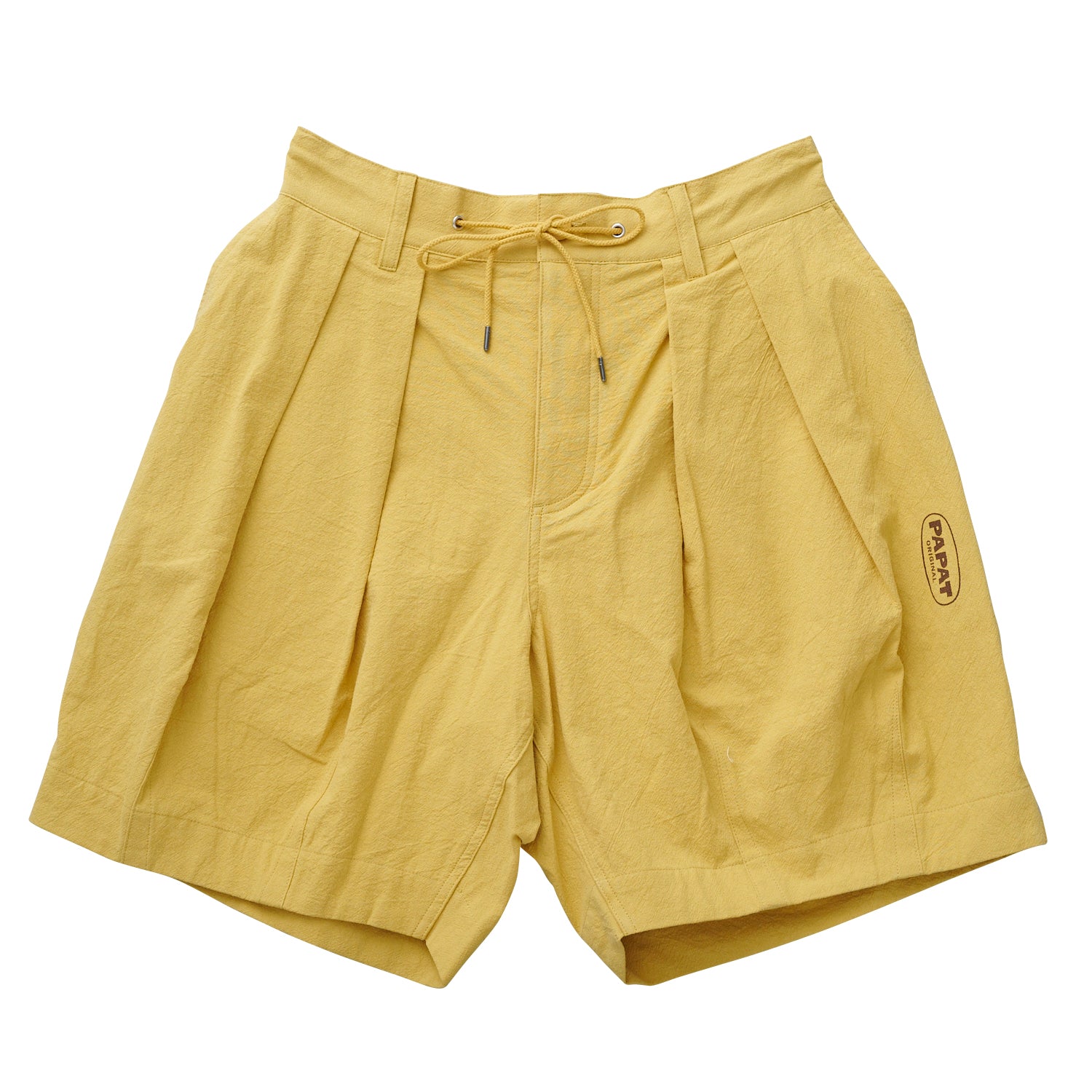 LINEN TOUCH COTTON WIDE TACK SHORTS – papat store