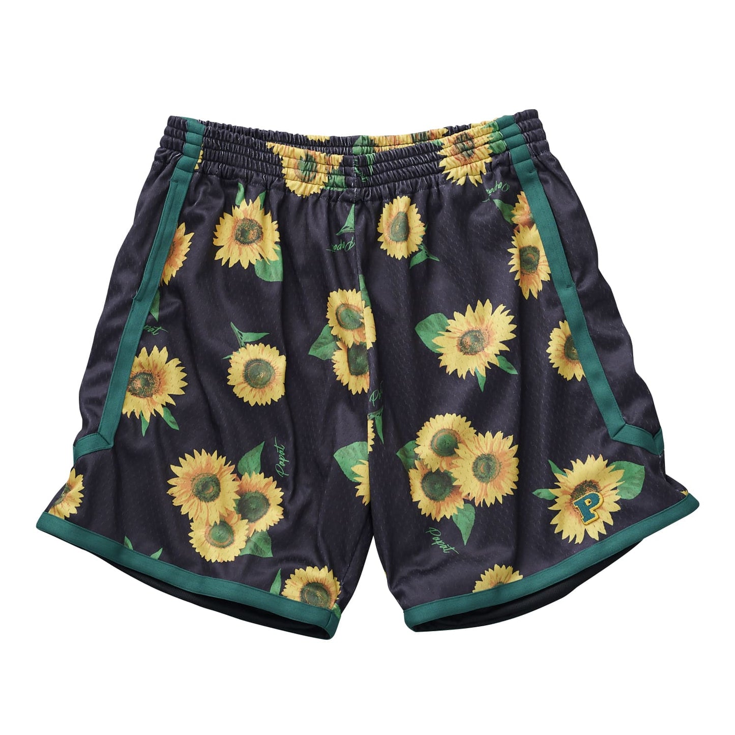 FLOWER PATTERN BASKETBALL SHORTS