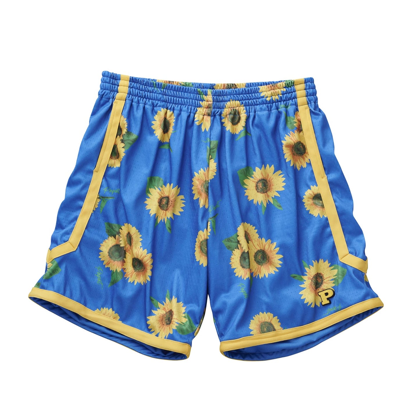 FLOWER PATTERN BASKETBALL SHORTS