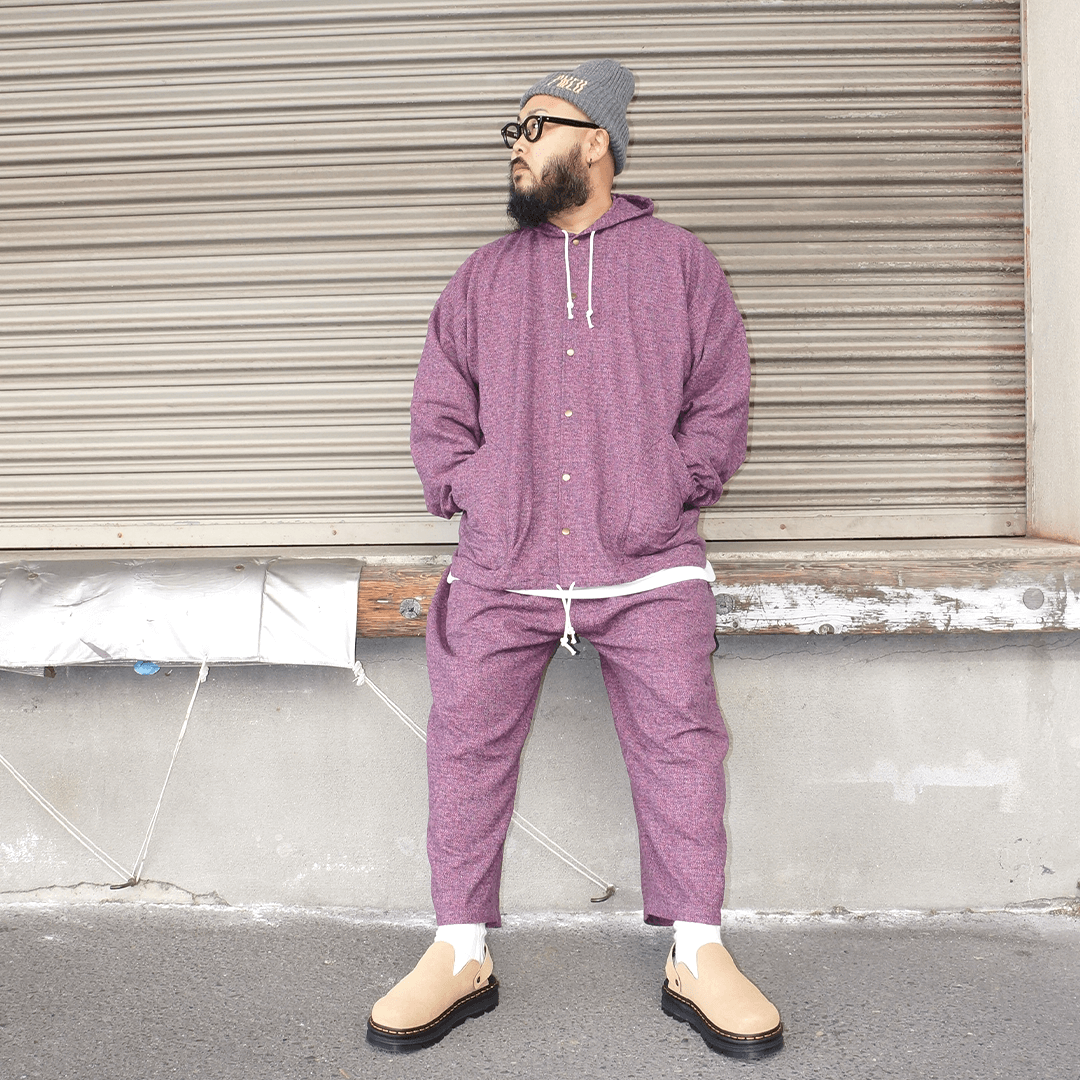MELANGE COTTON JACKET