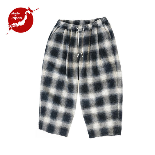 SHADOW CHECK WIDE PANTS