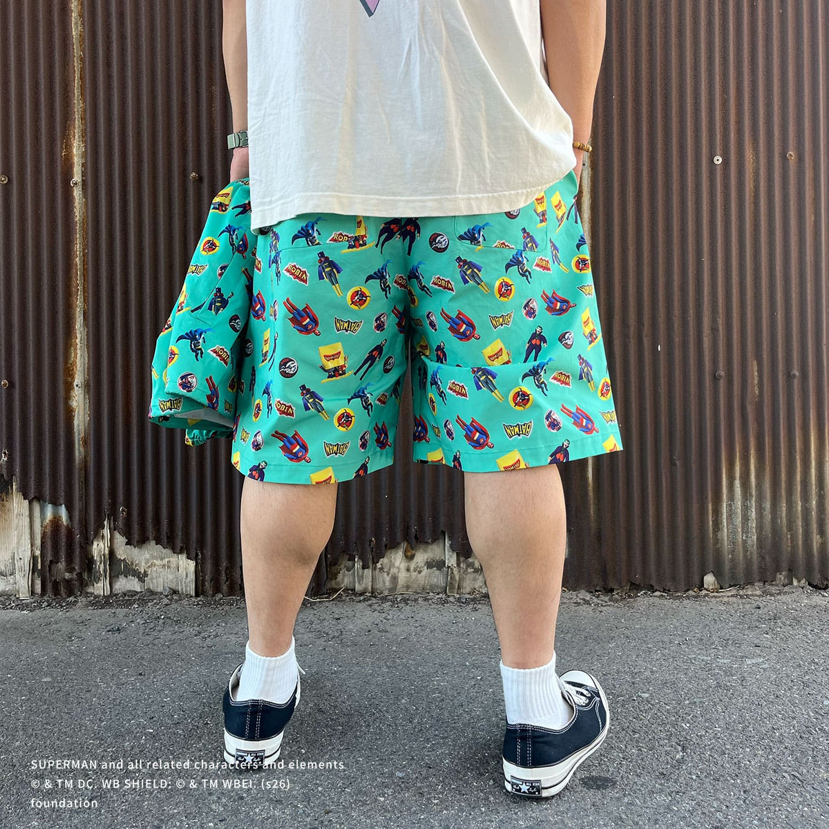 Batman pattern Wide shorts