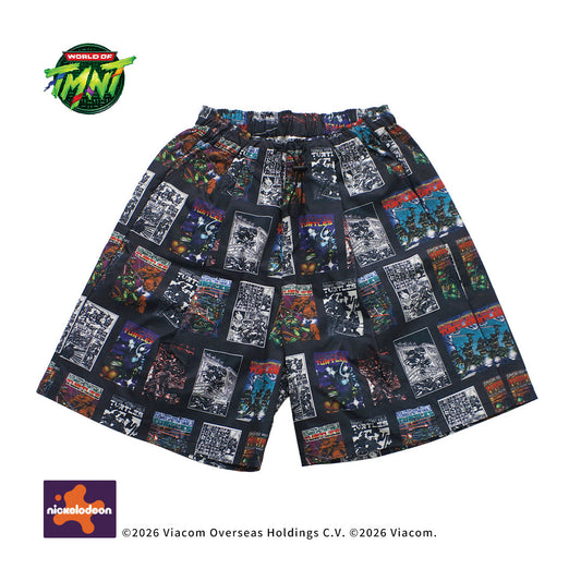 TMNT pattern Wide shorts