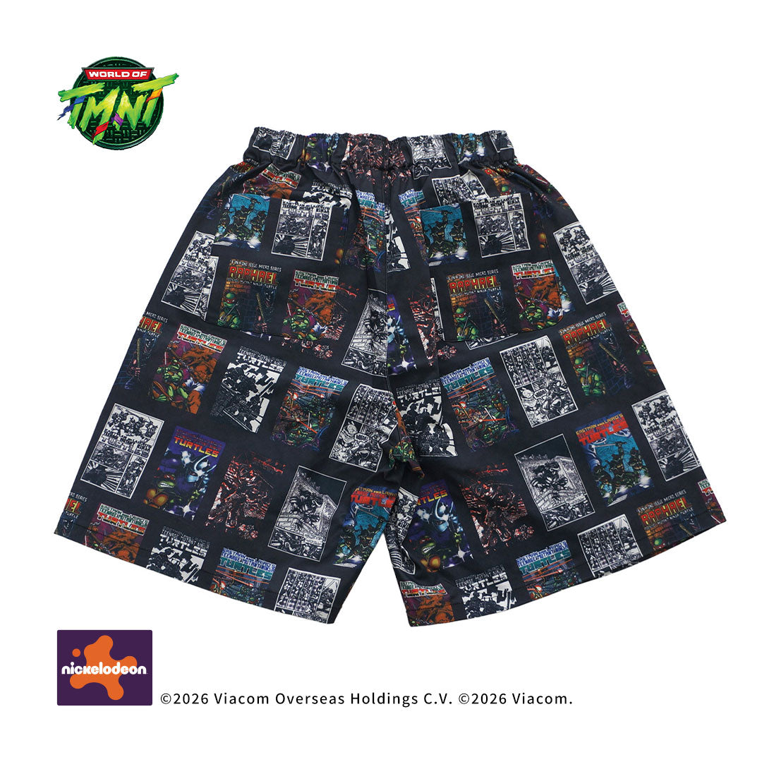 TMNT pattern Wide shorts