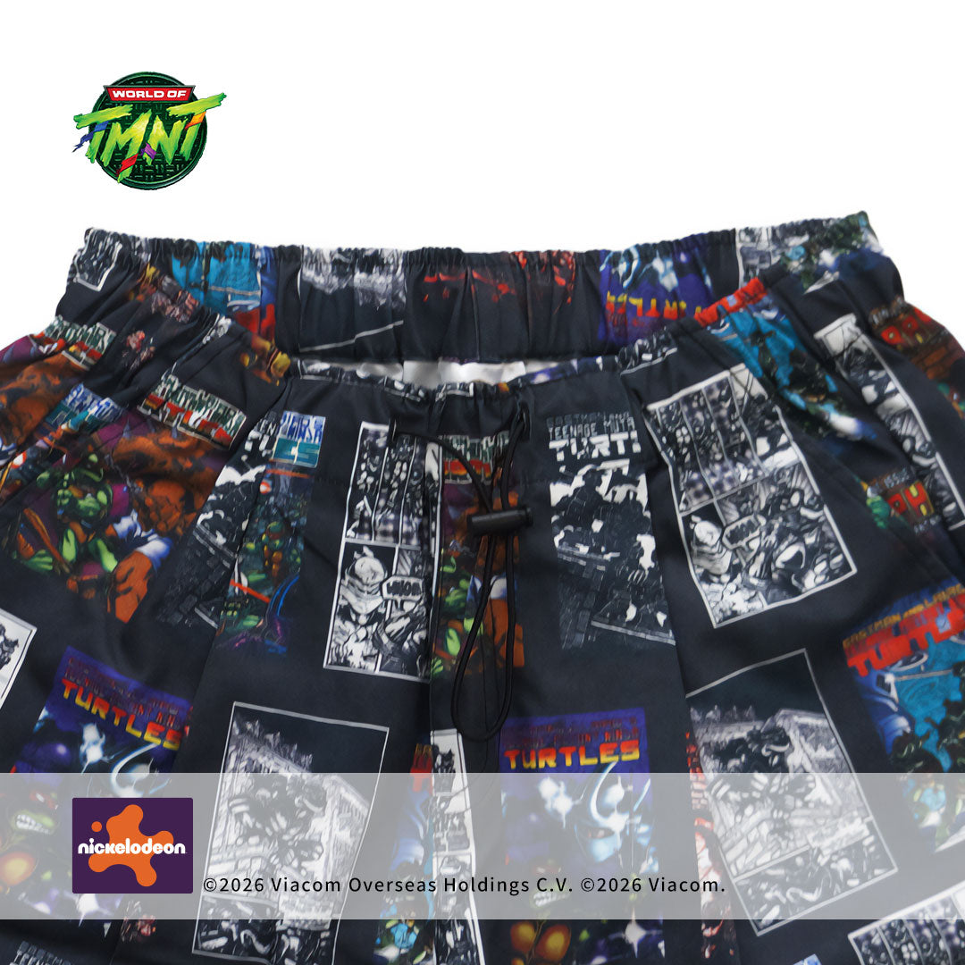 TMNT pattern Wide shorts